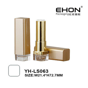 <b>Square</b> ABS Lipstick Tube with Base <b>Container</b> Empty Lipstick Packaging with Screen Printing and Private Logo - Product Image 2