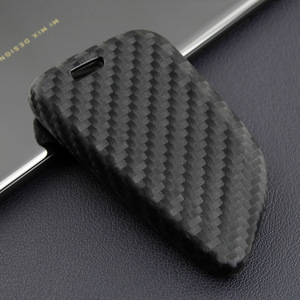 Housse de clé de voiture en silicone à motif fibre de carbone pour <span class=keywords><strong>BMW</strong></span> X5 X6 X4 <span class=keywords><strong>X3</strong></span> Série 1 2 <span class=keywords><strong>Porte</strong></span>-clé à distance - Product Image 2