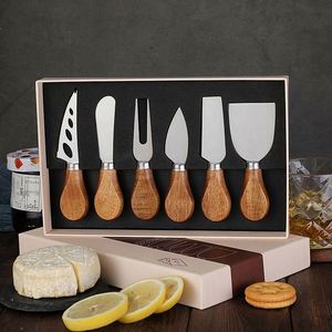 Premium Wooden Handle Stainless Steel Mini <b>Cheese</b> <b>Knife</b> Slicer <b>Set</b> Charcuterie Board Dishwasher Safe <b>Cheese</b> Cutter Fork - Product Image 5