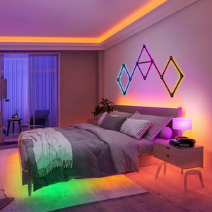 Applique Murale Intelligente LED pour Chambre, Lampe Murale Connectée WiFi RGBIC Dimmable, Synchronisation Musicale, Lampe d'Ambiance, Décoration de Chambre Gamer, Art Mural - Product Image 6