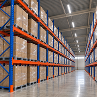 Étagère de stockage d'entrepôt en acier sur mesure, rayonnage sélectif industriel robuste pour la distribution