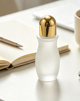 Flacon cylindrique en verre rouge transparent de 30 ml et 50 ml pour huiles essentielles, avec sérigraphie, pour cosmétiques – Fabrication de contenants