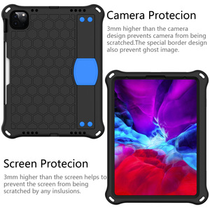 เคสกันกระแทกสำหรับเด็ก ทำจากวัสดุ EVA ใช้ได้กับ <span class=keywords><strong>iPad</strong></span> Pro 11, <span class=keywords><strong>Air</strong></span> 5, <span class=keywords><strong>4</strong></span>, 10.2 นิ้ว พร้อมสายคล้องมือแบบหมุนได้ และสายสะพายไหล่ - Product Image 2