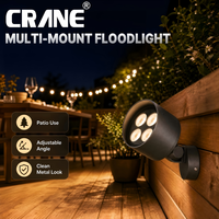Projecteur LED extérieur en aluminium étanche IP65 18W RGBW à faisceau réglable pour aménagement paysager, allée de jardin, façade de bâtiment