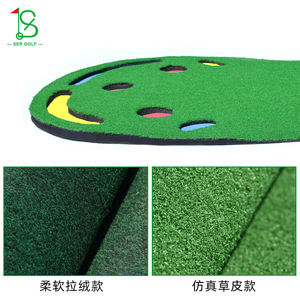 Golf <b>Putting</b> Green Practice <b>Mat</b> 90x275cm With Slope And Multi Holes For <b>Indoor</b> Outdoor Training - Product Image 4