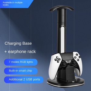 Sản Phẩm Mới Nổ PS 5/PS4/X Hộp Loạt X/Nin-Tendo Chuyển Pro Phím Điều Khiển Sạc Đứng Với Tai Nghe Móc Áo RGB Màu Sắc Ánh Sáng - Product Image 6