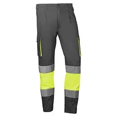 Pantaloni da lavoro - HV910GYYEL XS Mykonos - Colore: Giallo fluorescente/grigio - Chiusura con zip centrale e bottoni. Due - Product Image 2