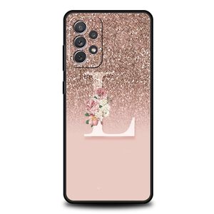 Lettre Rose Brillant <span class=keywords><strong>M</strong></span> R Téléphone étui pour samsung A51 A71 A21S A12 A11 A15 A25 A31 A41 A23 A33 A53 A73 A03S A05S A13 5G A35 A55 Couverture - Product Image 4