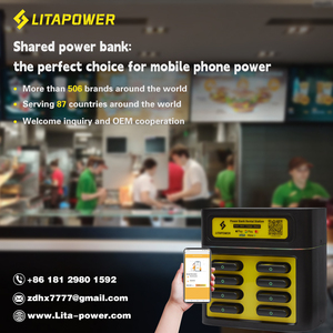 Kiosque de <span class=keywords><strong>location</strong></span> de batteries externes avec code QR pour application, station de batteries externes partagées à 8 emplacements, prix économique pour bar, café, sans batteries externes - Product Image 5
