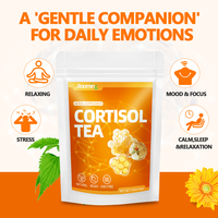 Sachets de thé pour le sommeil régulant le cortisol à base de plantes avec de la camomille et des baies de schisandra, mélangés pour se détendre et bien dormir
