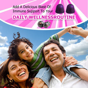 סוכריות גומי עם ויטמין C, <span class=keywords><strong>D</strong></span> ואבץ תומכות במערכת החיסון והגנה עונתית, <span class=keywords><strong>50</strong></span> סוכריות גומי להגנה נוגדת חמצון - Product Image 4