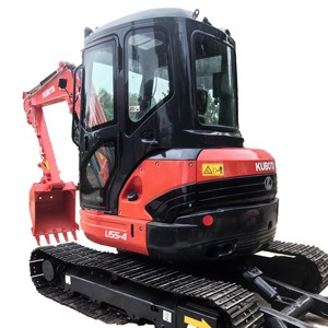 EPA CE Certified Kubota 55 Mini Excavator 5.5ton Crawler Excavator Kubota Engine Crawler Excavator Auger <b>Attachment</b> - Product Image 1