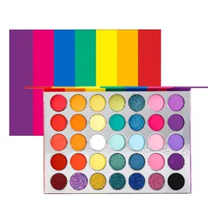 Göz farı toz Pigment Glitter Mette toz paleti Neon 35 küçük Neon renk göz farı makyaj