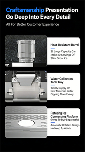 Machine à glace en flocons de neige commerciale portable, machine à slush pour <span class=keywords><strong>petite</strong></span> entreprise à domicile, machine à glace pilée en flocons de neige - Product Image 3
