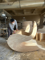 Canapé unique de luxe contemporain, siège nordique en bois massif, artisanat, fauteuil de détente individuel pour salon moderne
