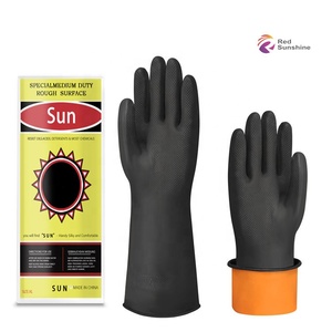 قفازات واقية من المطاط الصناعي للعمل اليدوي للأمان قفازات عمل مطاطية - Product Image 1