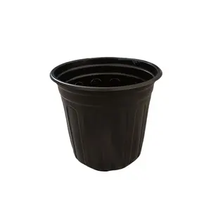 Gartenarbeit Runde Kunststoff Pflanzer Eimer verdicken Kunststoff Blumentöpfe Garten Balkon Pflanz gefäße Black Gallon POTS