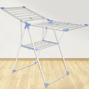 Tendedero de Ropa Metálico Multifuncional Plegable para Uso Doméstico, Ahorra Espacio, Tendedero Vertical para Ropa y Toallas - Product Image 5