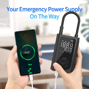 Портативный беспроводной автомобильный компрессор 12В 150 PSI с функцией подсветки и повербанка, сертифицированный CE, для автомобилей, велосипедов и мячей - Product Image 5