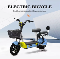Vélo électrique à gros pneus, batterie au plomb-acide 48V, autonomie 55-65 km, cadre en acier à haute teneur en carbone, moyeu arrière, roues de 14 pouces, longue autonomie, électronique