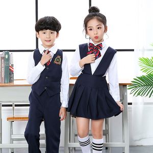 Uniformes scolaires sur mesure en usine <span class=keywords><strong>de</strong></span> Guangzhou Gilet d'école OEM pour filles Angleterre pour enfants et maternelle Vêtements d'école pour enfants - Product Image 4