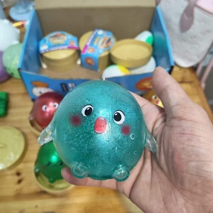 Jouet anti-stress Kawaii en silicone souple en forme de boulette, avec boîte, fantôme blanc en colère, écologique, pour soulager l'anxiété des enfants et des adultes - Product Image 4