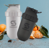 Mélange de Shakers de protéine 24oz, mélange facile à nettoyer, en forme de Capsule, sans boule ou fouet nécessaire, sans BPA, pour boissons