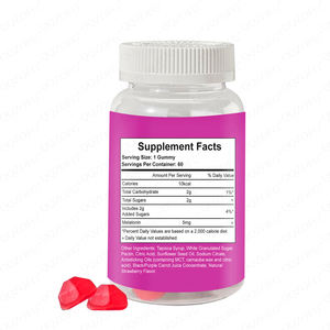 Gomitas de Melatonina, <span class=keywords><strong>Magnesio</strong></span> y Vitamina D para Dormir, Mezcla Herbal Orgánica, Sin Azúcar, 5 mg, Marca Blanca Personalizada al por Mayor - Product Image 2