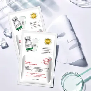 Fornitore per la cura della pelle peptidi di collagene maschere per il viso foglio di maschera cosmetica etichetta privata
