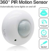 Capteur de présence à montage au plafond à 360 degrés, interrupteur de détecteur de mouvement PIR 110-240V, détecteur de mouvement haute sensibilité, interrupteur lumineux