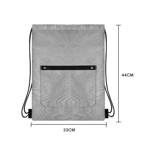New Fashion Personalized Promo Polyester Multifunctional Waterproof <b>Drawstring</b> <b>Backpack</b> Fitness Sports Travel Custom Logo - Product Image 2
