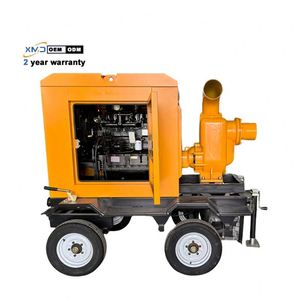 Pompe de drainage à grand débit, pompe à eau diesel de 32 pouces, pompe à eaux de pluie mobile de 150 CV pour les inondations, 12 pouces - Product Image 1