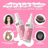 IMMETEE Kits de colle pour perruques, Spray protecteur cutané, Bâton de cire capillaire, Shampoing pour perruques, Colle imperméable pour perruques Lace Front