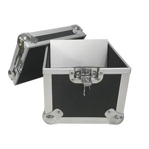 Boîte de <span class=keywords><strong>rangement</strong></span> durable en aluminium robuste pour disques vinyles 7 pouces <span class=keywords><strong>45</strong></span> <span class=keywords><strong>tours</strong></span>, capacité de 100 disques, boîte en aluminium - Product Image 6