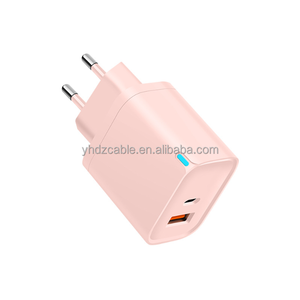 Chargeur rapide double port USB C QC3.0 20W avec prise US EU UK, rose, pour iPhone, Samsung, Galaxy, <span class=keywords><strong>Pixel</strong></span>, AirPods - Product Image 5