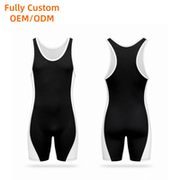 Maillots de lutte pour hommes de l'équipe jeunesse, maillot de lutte imprimé par sublimation Japon, maillot de powerlifting à taille élastique