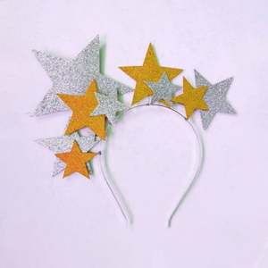 Wholesale Creative Moon <b>Sequins</b> Pentagram <b>Headband</b> for Christmas Performance Decorate for Performance & Christmas Decorations - Product Image 6