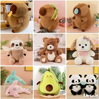 Boneka Plush 30-60cm, Boneka Bayi 10-inci untuk Mesin Crane, Boneka Hewan Promosi Besar yang Lucu, Hadiah Acara, Lintas Batas