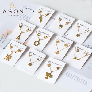 Wholesale Custom <b>Necklace</b> Earring <b>Sets</b> Stainless Steel 18k Gold/<b>Silver</b> Plated Children Jewelry <b>Set</b> - Product Image 1