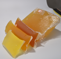 Colle adhésive thermofusible de bloc transparent jaune PSA pour étiquette en papier permanente et étiquette de prix