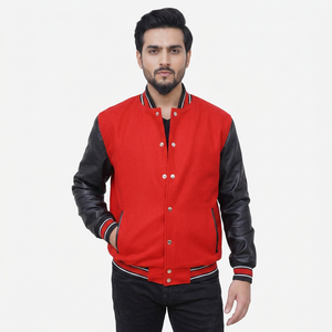 Veste de sport universitaire personnalisée de haute qualité pour hommes grandes tailles, veste d'hiver brodée pour équipes sportives - Product Image 1
