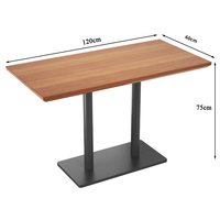 Factory Direct Sales Kunden spezifische Größe Restaurante Wood Top Tische Kommerzieller Fast Food Esstisch
