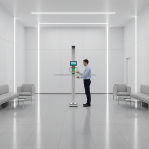 ผู้ให้บริการโซลูชันคีออสก์ร้านขายยาที่เชื่อถือได้ของ Huasheng Medical คีออสก์เช็คอินสำหรับผู้ป่วยทางไกล เครื่องชั่งน้ำหนักดิจิทัลสำหรับแพทย์ รุ่น HS-X9 - Product Image 2