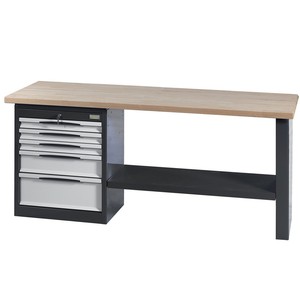 FG 131 FR2 Workbench With <b>Drawers</b> And Shelf For <b>Workshop</b> Use - Product Image 1