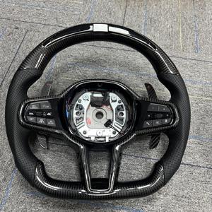 Volante Deportivo Personalizado de Fibra de Carbono con Calefacción M6 para <span class=keywords><strong>BMW</strong></span> M3 G80 M4 G82 <span class=keywords><strong>M5</strong></span> F90 M8 X3m X4m X5m X6m G30 G20 G05 - Product Image 4