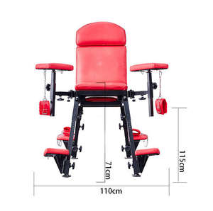 Sexshop BDSM Möbel Liebesstuhl mit Sexmaschine Metallgestell für weibliche Masturbation Sexstuhl Möbel mit Dildo-Vibrator - Product Image 5