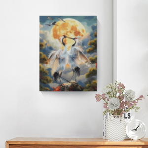 Kit di Pittura Diamantata Chenistory con Motivo Gru in Volo, Arte Diamantata Fatta a Mano per Adulti, Animali, Diamanti Rotondi Completi - Product Image 4