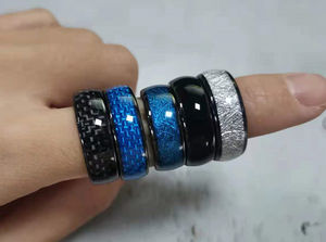 Anneau étanche multifonctionnel en céramique de fibre de carbone Anneau intelligent de détection polyvalent NFC - Product Image 5