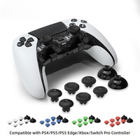 Manettes de joystick, poignées et boutons pour manette PS5/PS4/XBX/PS5 Edge, capuchons de joystick interchangeables, base de réparation et remplacement