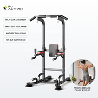 Barre de traction PJ Fitness Equipment pour salle de sport à domicile, barre simple ou double fixée au sol pour entraînement en intérieur